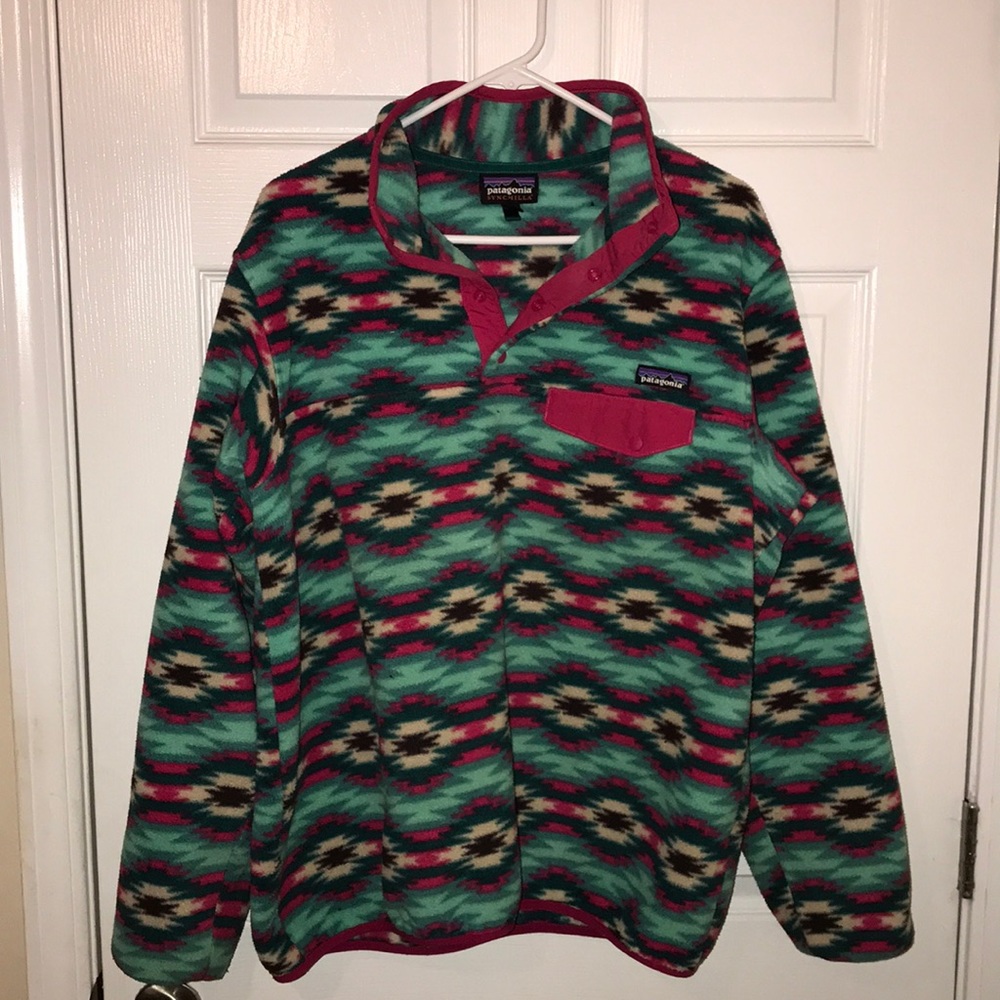 Patagonia synchilla snap t pullover